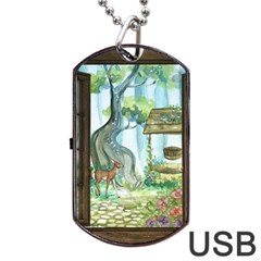 Town 1660349 1280 Dog Tag Usb Flash (one Side) by vintage2030