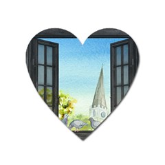 Town 1660455 1920 Heart Magnet by vintage2030