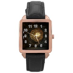 Steampunk 1636156 1920 Rose Gold Leather Watch  by vintage2030