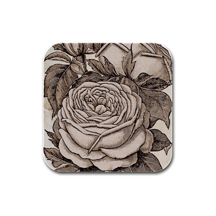 Flowers 1776630 1920 Rubber Square Coaster (4 pack) 