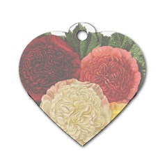 Flowers 1776434 1280 Dog Tag Heart (two Sides) by vintage2030