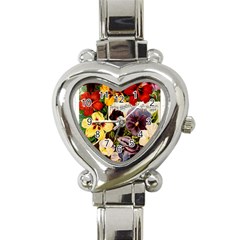 Flowers 1776534 1920 Heart Italian Charm Watch by vintage2030