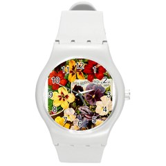 Flowers 1776534 1920 Round Plastic Sport Watch (m) by vintage2030