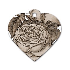 Flowers 1776626 1920 Dog Tag Heart (One Side)