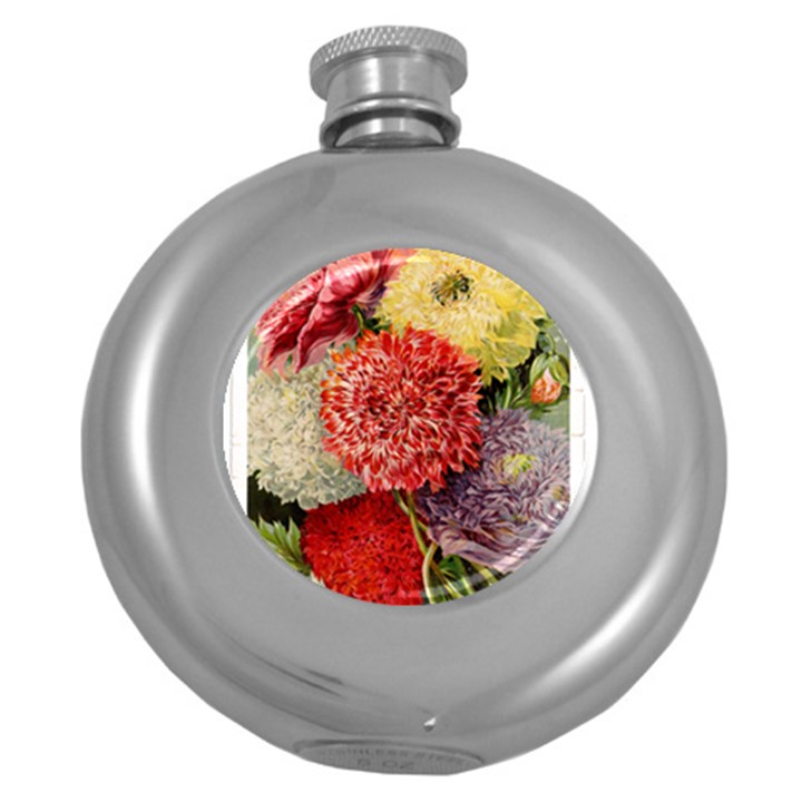 Flowers 1776541 1920 Round Hip Flask (5 oz)