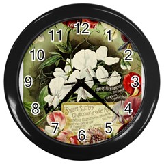 Flowers 1776617 1920 Wall Clock (black) by vintage2030