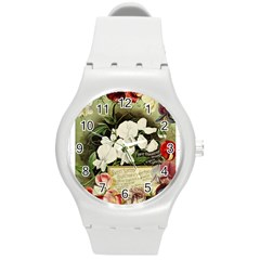 Flowers 1776617 1920 Round Plastic Sport Watch (m) by vintage2030