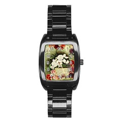 Flowers 1776617 1920 Stainless Steel Barrel Watch by vintage2030