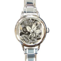 Flowers 1776382 1280 Round Italian Charm Watch by vintage2030