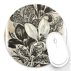 Flowers 1776382 1280 Round Mousepads by vintage2030