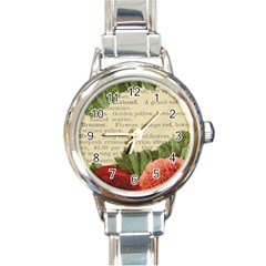 Flowers 1776422 1920 Round Italian Charm Watch by vintage2030