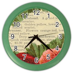 Flowers 1776422 1920 Color Wall Clock by vintage2030