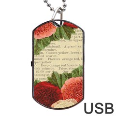 Flowers 1776422 1920 Dog Tag Usb Flash (two Sides) by vintage2030