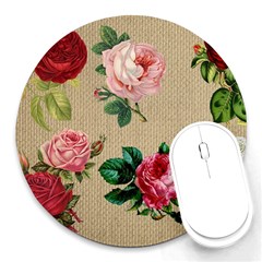 Flower 1770189 1920 Round Mousepads by vintage2030