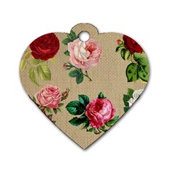 Flower 1770189 1920 Dog Tag Heart (one Side) by vintage2030