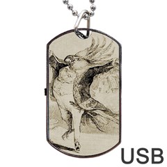 Bird 1515866 1280 Dog Tag Usb Flash (one Side) by vintage2030