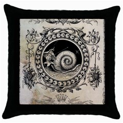 Snail 1618209 1280 Throw Pillow Case (black) by vintage2030