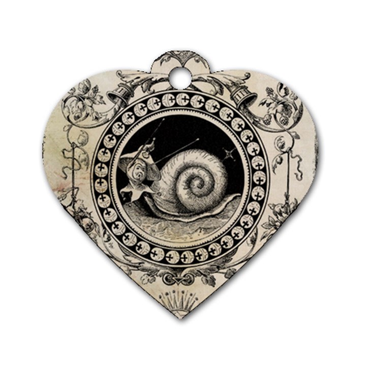 Snail 1618209 1280 Dog Tag Heart (One Side)