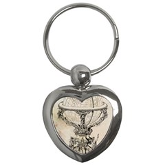 Globe 1618193 1280 Key Chains (heart)  by vintage2030