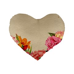 Flower 1646035 1920 Standard 16  Premium Heart Shape Cushions by vintage2030