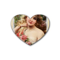 Vintage 1501576 1280 Rubber Coaster (heart)  by vintage2030