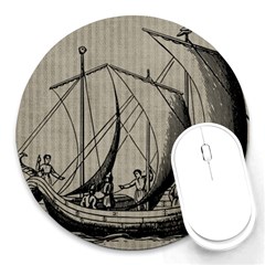 Ship 1515875 1280 Round Mousepads by vintage2030