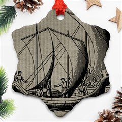 Ship 1515875 1280 Snowflake Ornament (two Sides) by vintage2030