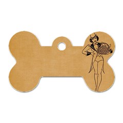 Flapper 1515869 1280 Dog Tag Bone (two Sides) by vintage2030