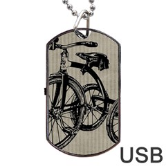 Tricycle 1515859 1280 Dog Tag Usb Flash (two Sides) by vintage2030