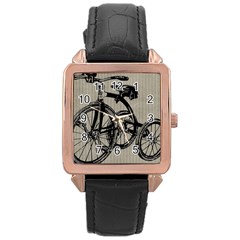 Tricycle 1515859 1280 Rose Gold Leather Watch  by vintage2030