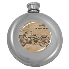 Motorcycle 1515873 1280 Round Hip Flask (5 Oz) by vintage2030