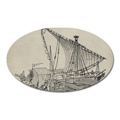 Ship 1515860 1280 Oval Magnet by vintage2030