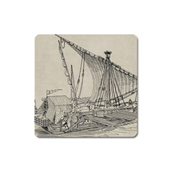 Ship 1515860 1280 Square Magnet by vintage2030