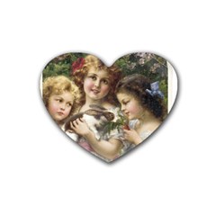 Vintage 1501558 1280 Rubber Coaster (heart)  by vintage2030