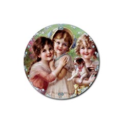 Vintage 1501556 1920 Rubber Round Coaster (4 Pack)  by vintage2030