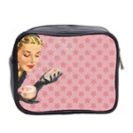 Vintage Lady Mini Toiletries Bag (Two Sides) Back