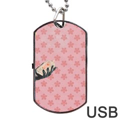 Vintage Lady Dog Tag Usb Flash (two Sides) by vintage2030