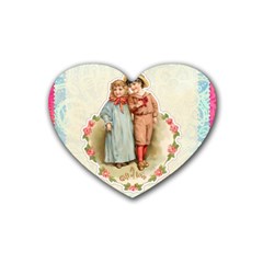 Kids Heart Heart Coaster (4 Pack)  by vintage2030