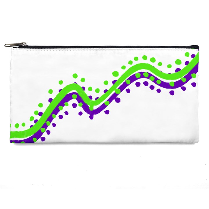 Wavy Line Design Pencil Cases