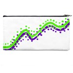 Wavy Line Design Pencil Cases Back