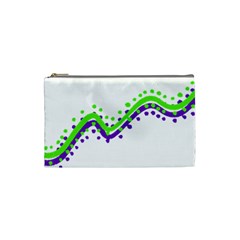 Wavy Line Design Cosmetic Bag (Small)