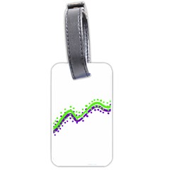 Wavy Line Design Luggage Tags (One Side) 