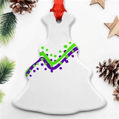 Wavy Line Design Ornament (Christmas Tree) 