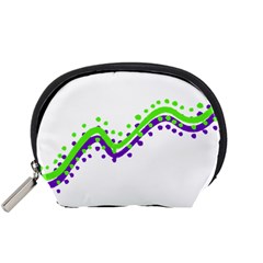 Wavy Line Design Accessory Pouch (Small)