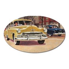 Retro Cars Oval Magnet by vintage2030