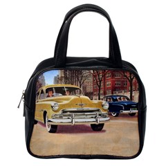 Retro Cars Classic Handbag (one Side) by vintage2030