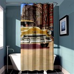 Retro Cars Shower Curtain 36  x 72  (Stall)  Curtain(36 X72 ) - 33.26 x66.24  Curtain(36 X72 )