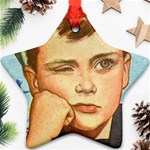 Retro Boy Ornament (Star) Front