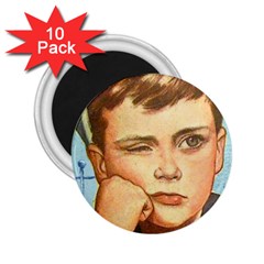 Retro Boy 2 25  Magnets (10 Pack)  by vintage2030