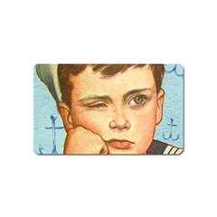 Retro Boy Magnet (name Card) by vintage2030